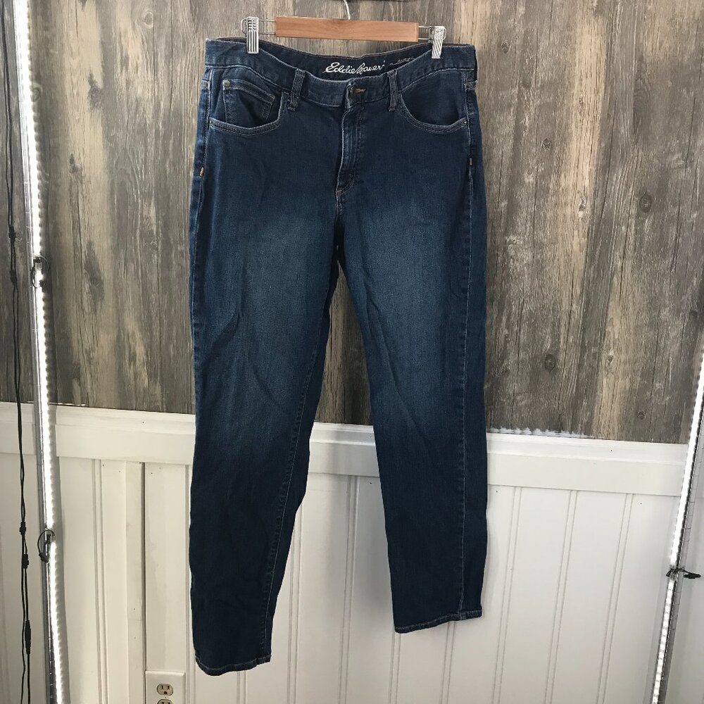 Eddie Bauer boyfriend stretch cotton denim jeans size 12
